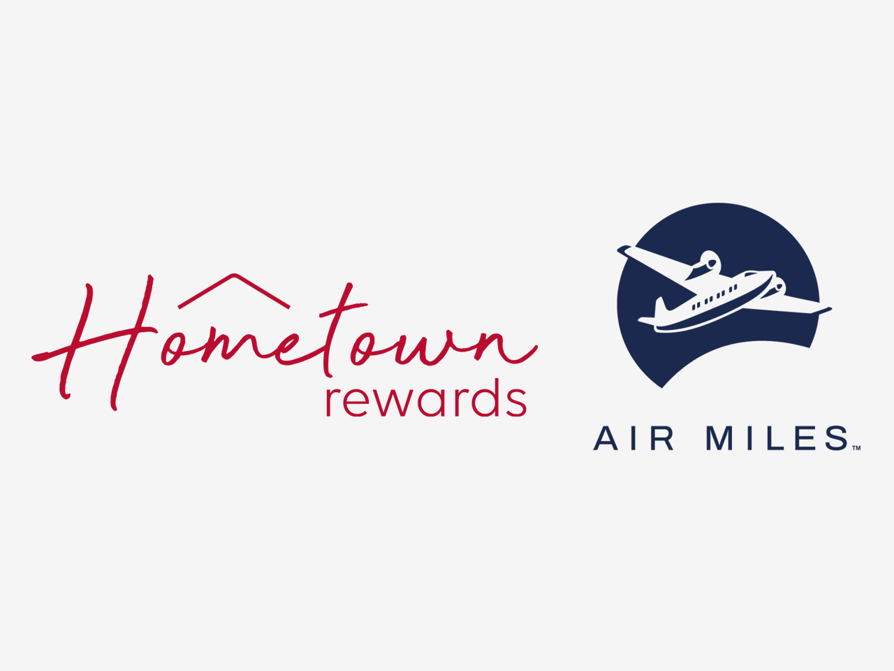 Hometown rewards and Air miles logos